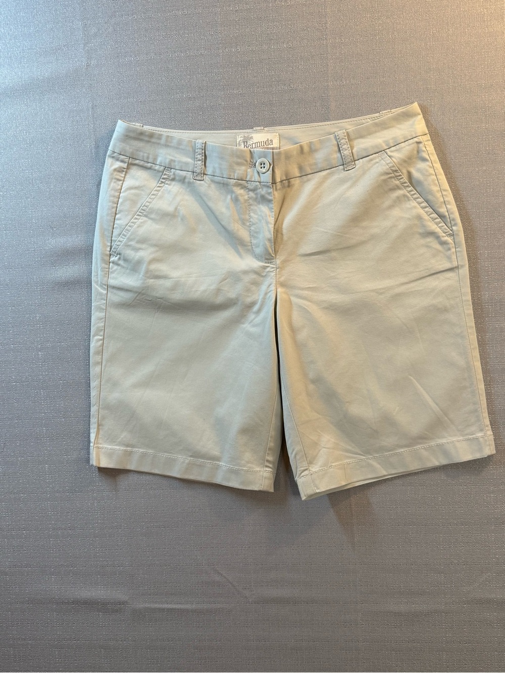 J. Crew Cream Bermuda Chino Shorts